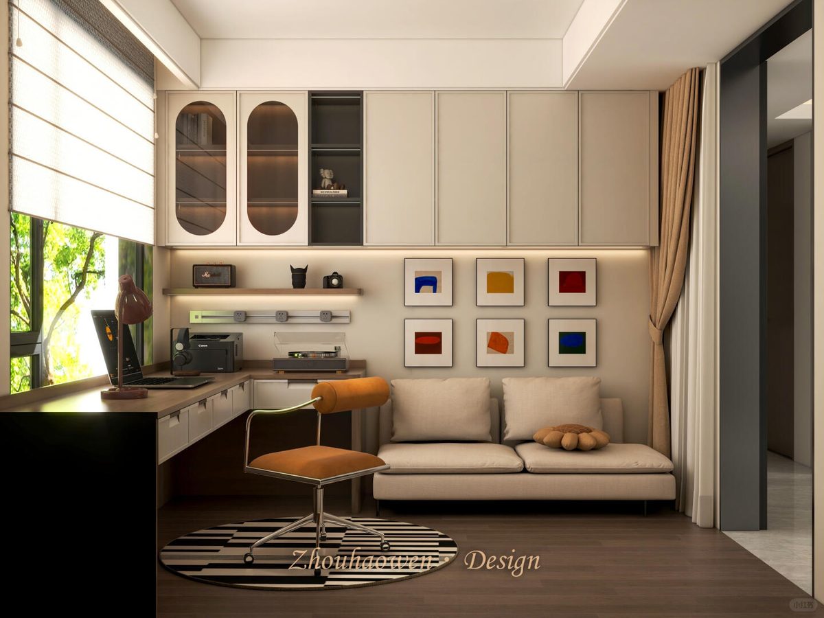 OPPEIN｜🛋️书房不只是书房 效果图 2