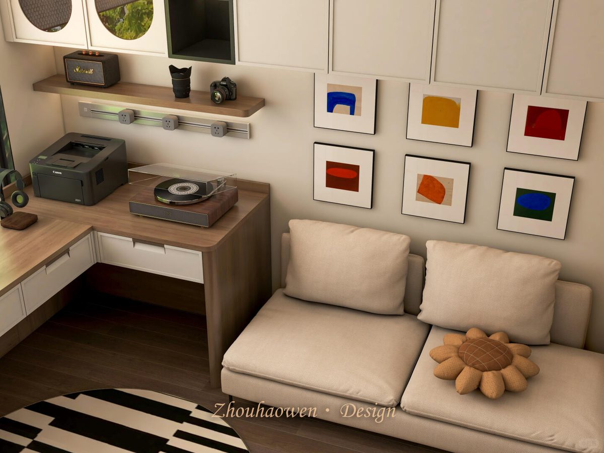 OPPEIN｜🛋️书房不只是书房 效果图 3