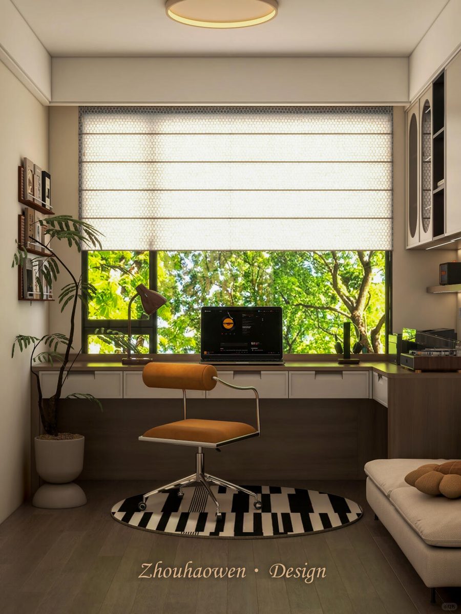 OPPEIN｜🛋️书房不只是书房 效果图 5